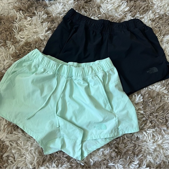 The North Face Bundle of Women's Shorts - Mint and Black - Picture 1 of 5